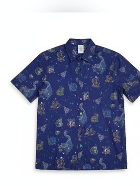 NEW Disney S Disneyland Mainstreet Electrical Parade Button Short Sleeve Shirt